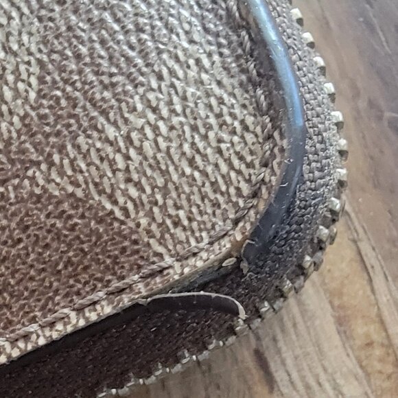 Coach Peyton Signature Slim Zip Wallet - Khaki /Gold - Picture 5 of 13